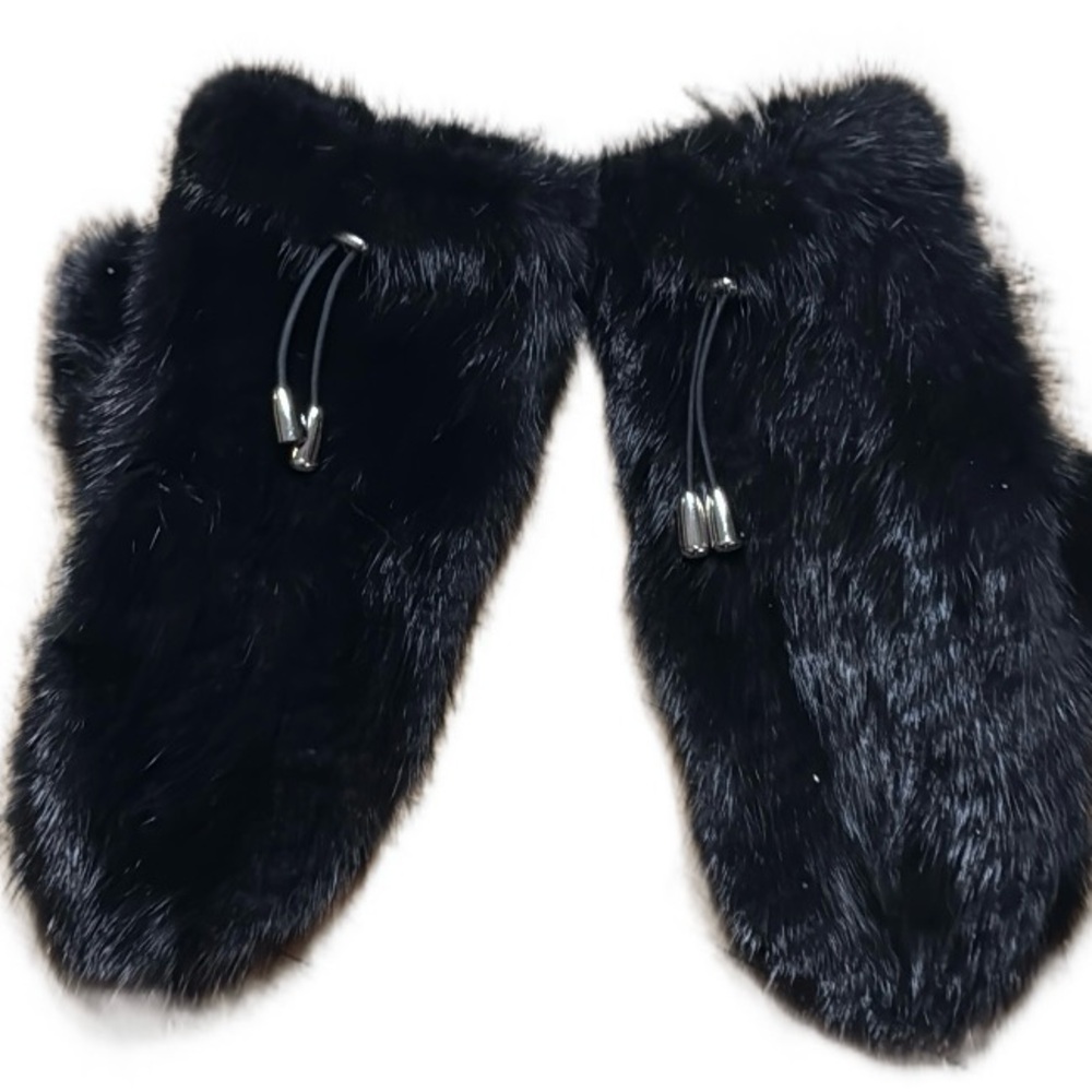 COPY - Black Mink Mittens